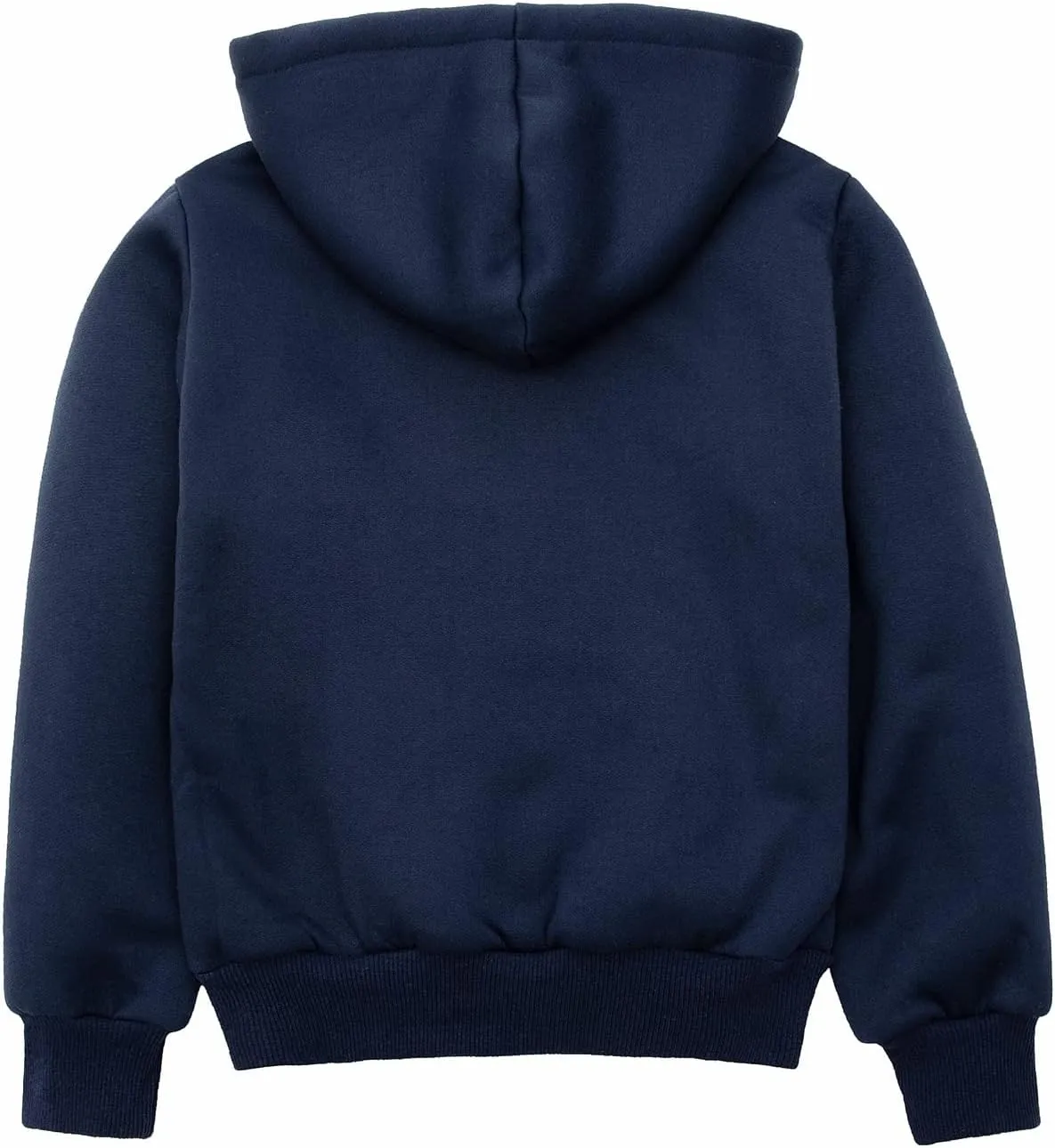 ThCreasa Kids Sherpa Fleece Lined Hoodie Jacket,Zip-Up Hooded Plaid Sweatshirt Jackets