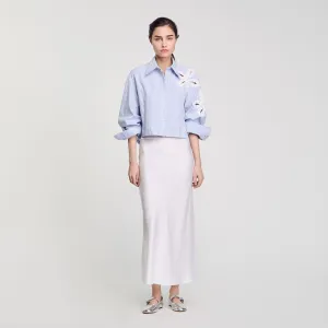 Tiare Striped Shirt Sky Blue