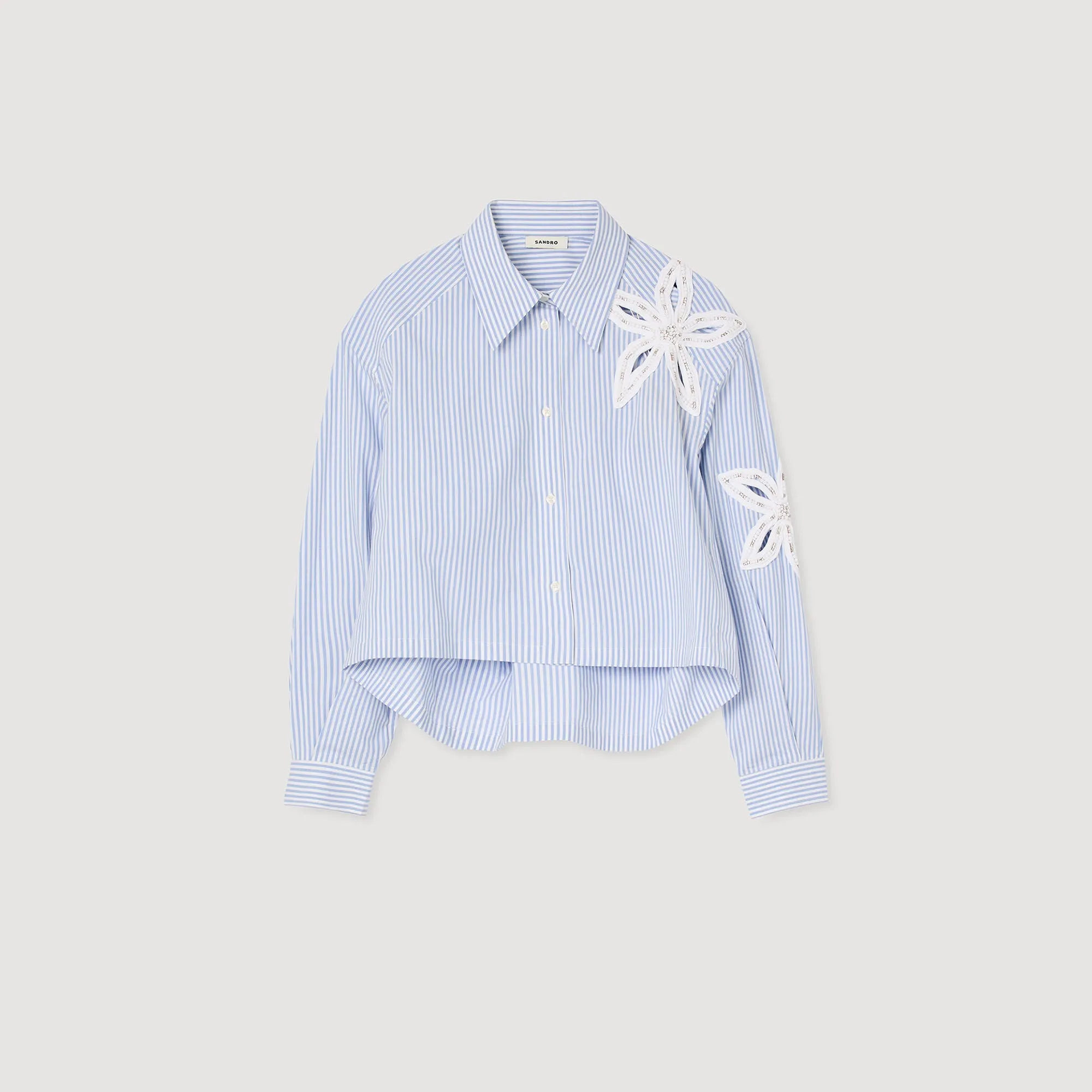 Tiare Striped Shirt Sky Blue