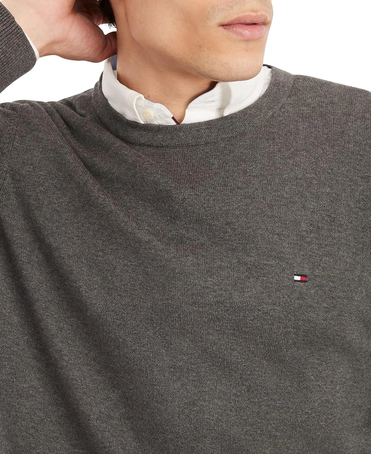 Tommy Hilfiger Men's Essential Signature Stripe Crewneck Sweater