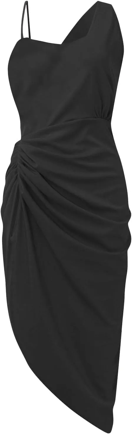 Women's Summer Sleeveless Split Sexy Sequins Prom Club Cocktail Dress