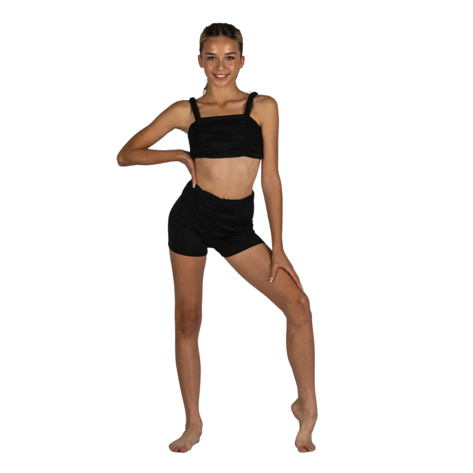 XO Dance Sassy Scrunch Top